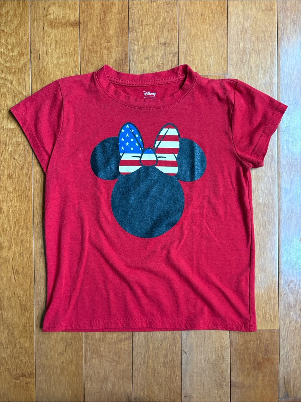 Girls Patriotic Minnie Mouse Shirt